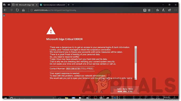 Microsoft Edge 치명적인 오류를 수정하는 방법? 