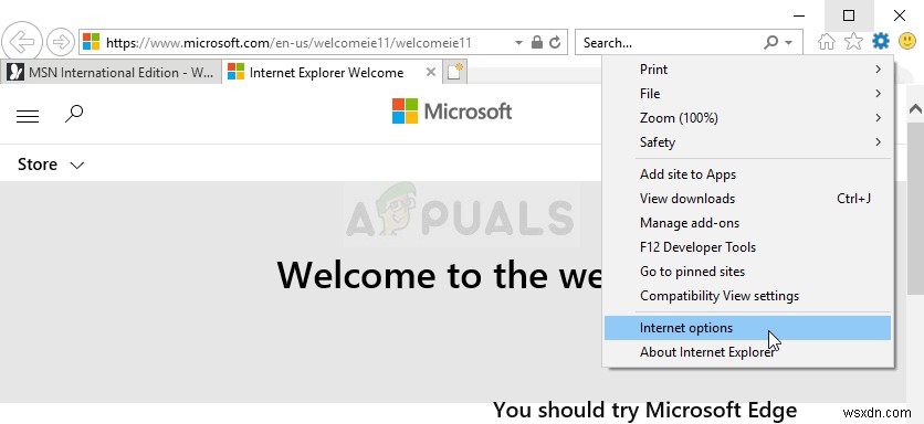  요청한 URL이 거부되었습니다. Windows에서 관리자의 오류에 문의하시겠습니까?