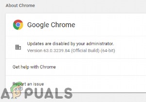 수정:관리자가 Chrome 업데이트를 비활성화했습니다. 