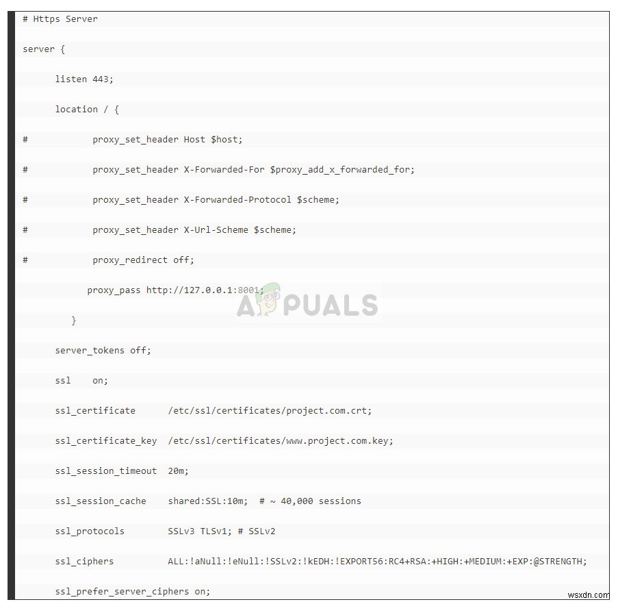 수정:SSL_ERROR_RX_RECORD_TOO_LONG 