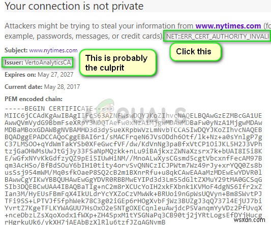 수정:NET::ERR_CERT_WEAK_SIGNATURE_ALGORITHM 