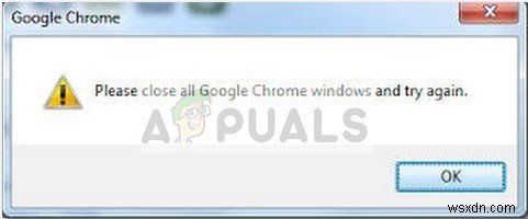 수정:Chrome을 제거할 수 없음 