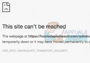 수정:ERR_SPDY_INADEQUATE_TRANSPORT_SECURITY 