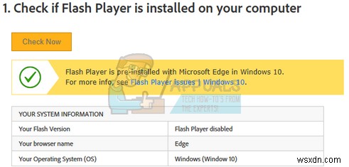 수정:Flash Player가 Microsoft Edge에서 작동하지 않음 