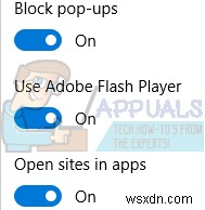 수정:Flash Player가 Microsoft Edge에서 작동하지 않음 