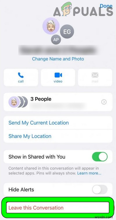 iPhone에서 그룹 채팅을 종료하는 방법? 