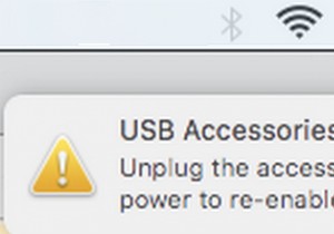 MacOS에서  USB 액세서리 비활성화됨  오류를 수정하는 방법은 무엇입니까? 