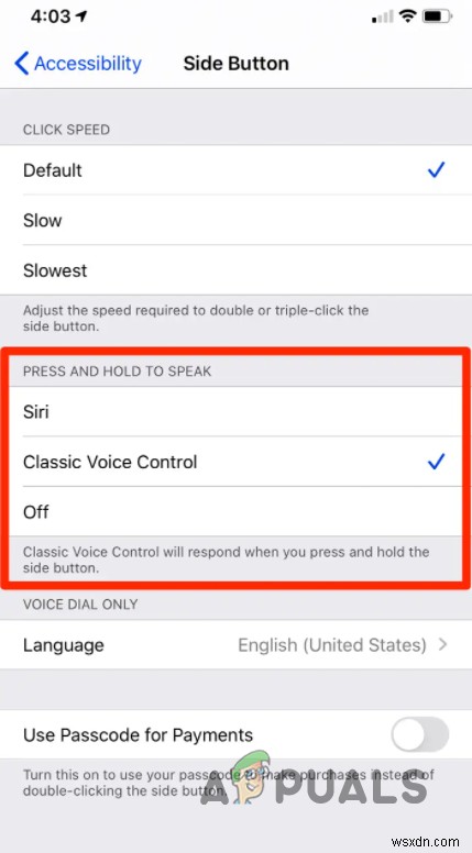 iPhone에서 음성 명령을 끄는 방법은 무엇입니까?