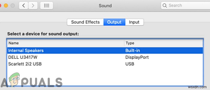 수정:macOS에서 사운드가 작동하지 않음 
