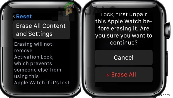 페어링 실패:Apple Watch가 iPhone과 페어링할 수 없음 [FIX] 