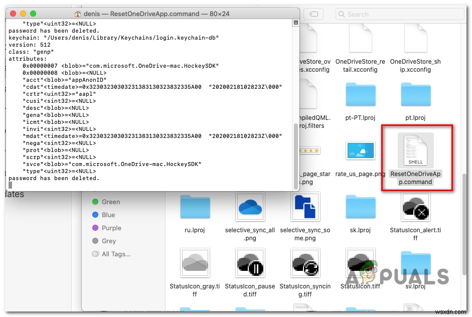 Mac용 OneDrive에서 이미 이 계정을 동기화 중입니다. 