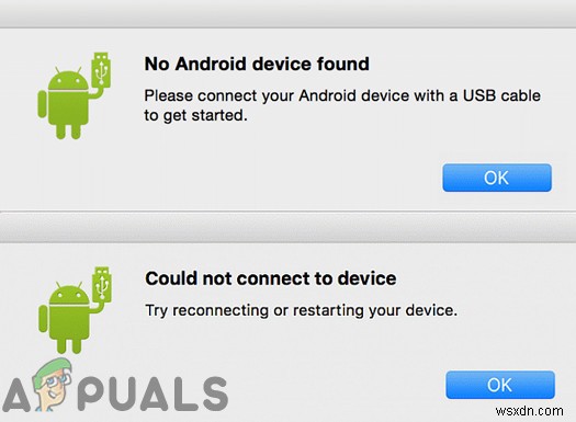 MacOS에서 Android 파일 전송이 작동하지 않음 (Fix) 