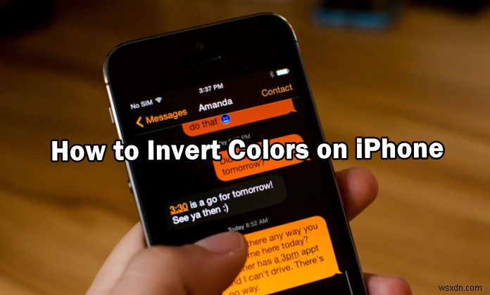 iPhone에서 색상을 반전시키는 방법 