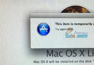 macOS·OS X 재설치 시  이 항목은 일시적으로 사용할 수 없습니다  오류 해결 방법
