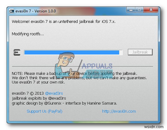 Evasi0n을 사용하여 iOS 7에서 iPhone 4, 4s, 5, 5c, 5s를 탈옥하는 방법(Windows 방법) 