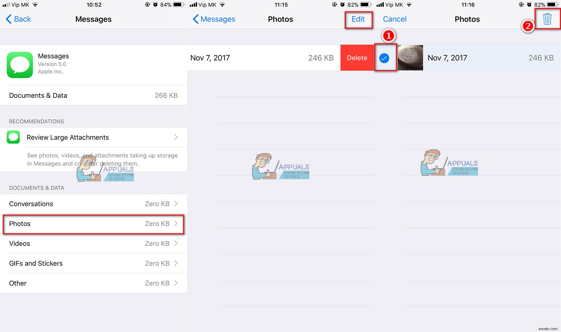 iOS 11의 iPhone에서 문서 및 데이터를 삭제하는 방법
