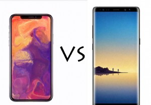 iPhone X 대 Samsung Galaxy Note 8:미녀 대 야수
