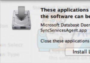 Office 2011을 업데이트할 때 Mac에서 SyncServicesAgent를 종료하는 방법 