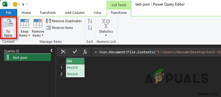 JSON을 Excel로 변환하는 방법? 