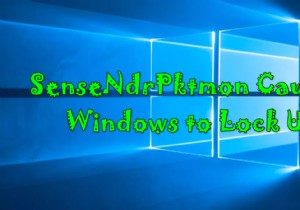 Windows를 잠그는  SenseNdrPktmon 을 수정하는 방법? 
