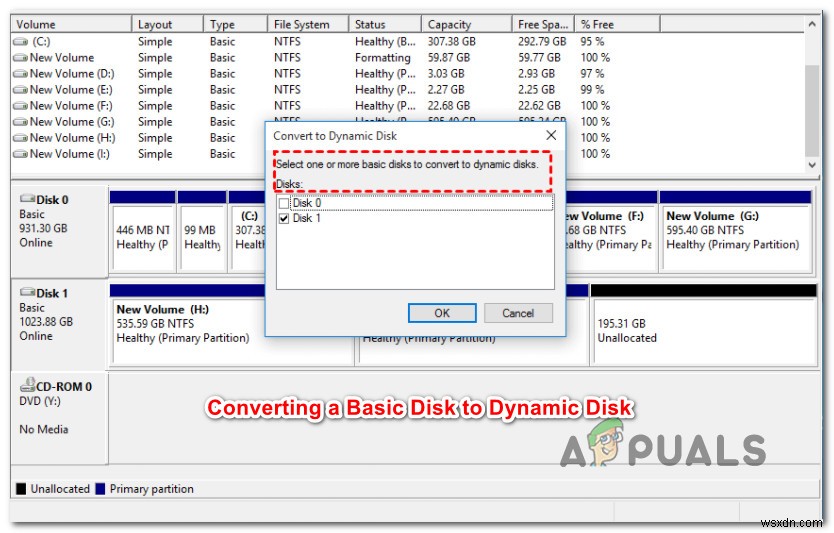 Windows에서 기본 디스크를 동적 디스크로 변환하는 방법은 무엇입니까? 