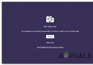 Windows 및 ChromeOS에서 Google Chrome  그는 죽었어, Jim!  오류를 수정하는 방법 