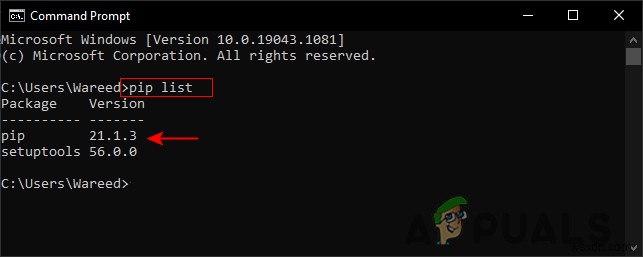 수정:Python을 설치할 때  명령  python setup.py egg_info 가 오류 코드 1과 함께 실패했습니다. 