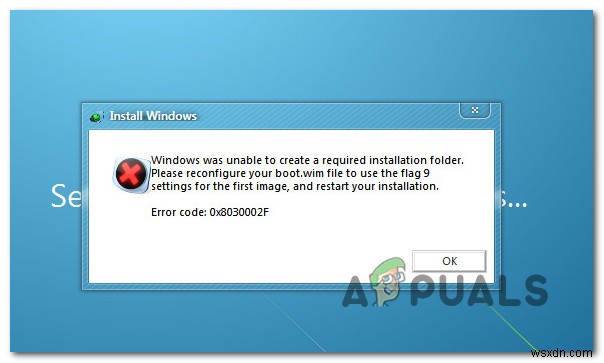 Windows 설치 또는 업그레이드 시  오류 코드:0x8030002F  수정? 