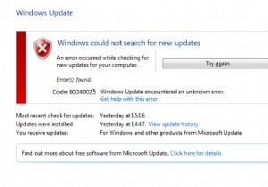 Windows 업데이트 오류 80240025 해결 