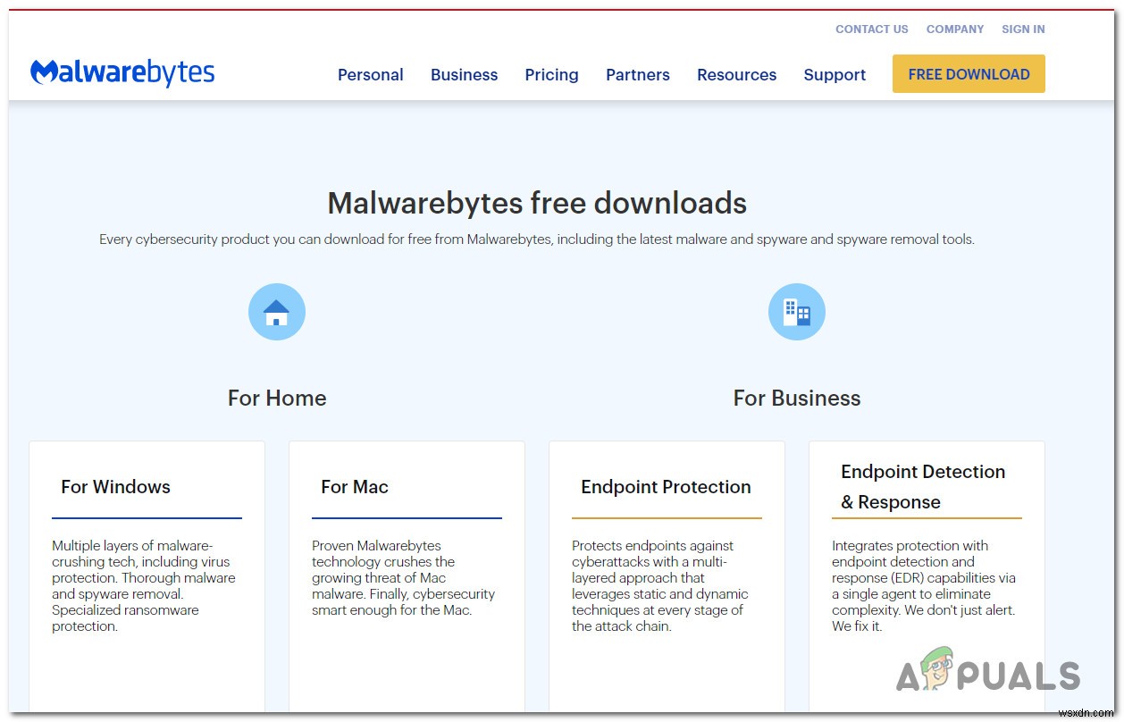 MalwareBytes로 오류 코드 403을 수정하는 방법 