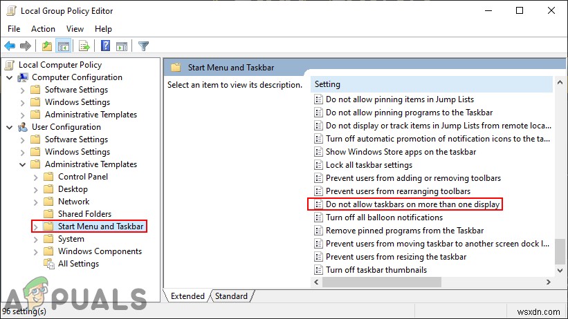 Windows 10의 다중 디스플레이에서 작업 표시줄을 숨기는 방법은 무엇입니까? 