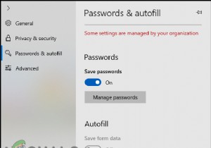 Microsoft Edge에서 자동 완성을 활성화 또는 비활성화하는 방법은 무엇입니까? 