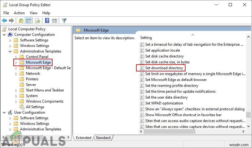 Microsoft Edge Chromium의 다운로드 폴더를 변경하는 방법은 무엇입니까? 