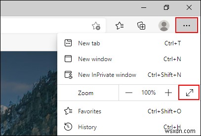 Microsoft Edge에서 전체 화면 모드를 비활성화하는 방법은 무엇입니까? 