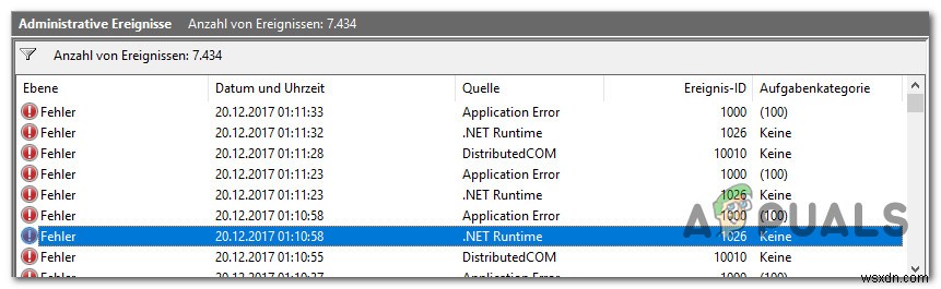.NET 런타임 오류 1026을 수정하는 방법 