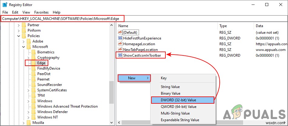 Microsoft Edge의 도구 모음에 전송 아이콘을 추가하는 방법은 무엇입니까? 