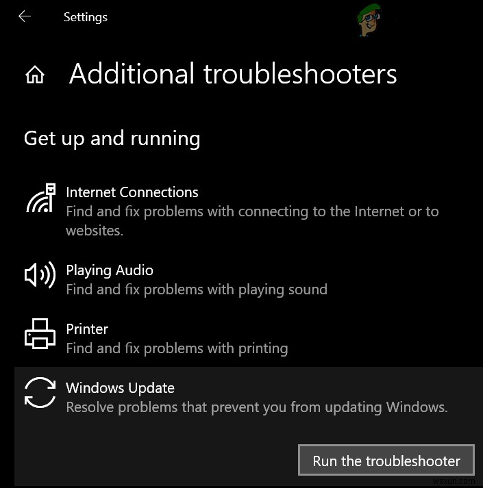 [해결됨] Windows Update에서 업데이트 서비스 중 하나가 제대로 실행되지 않음 