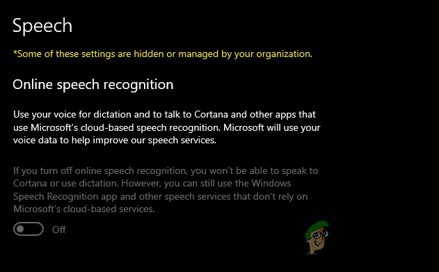 Windows 10에서 온라인 음성 인식 옵션을 비활성화하는 방법은 무엇입니까? 