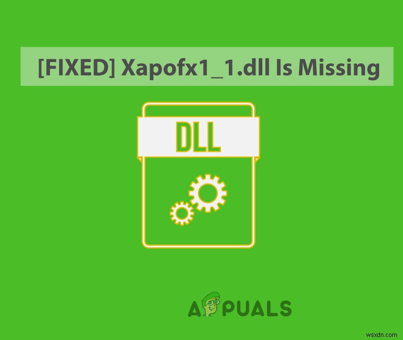 Xapofx1_1.DLL이 누락된 문제를 해결하는 방법 
