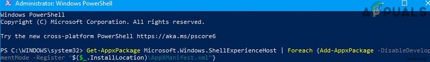 수정:Microsoft.Windows.ShellExperienceHost 및 Microsoft.Windows.Cortana 응용 프로그램을 설치해야 합니까? 