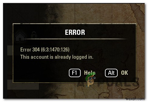 ESO 오류 304를 수정하는 방법(이 계정은 이미 로그인되어 있습니다) 