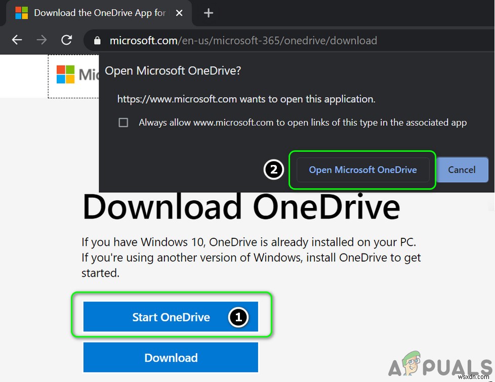 지금은 이 파일을 열 수 없습니다. OneDrive가 PC에서 실행 중인지 확인(Fix) 