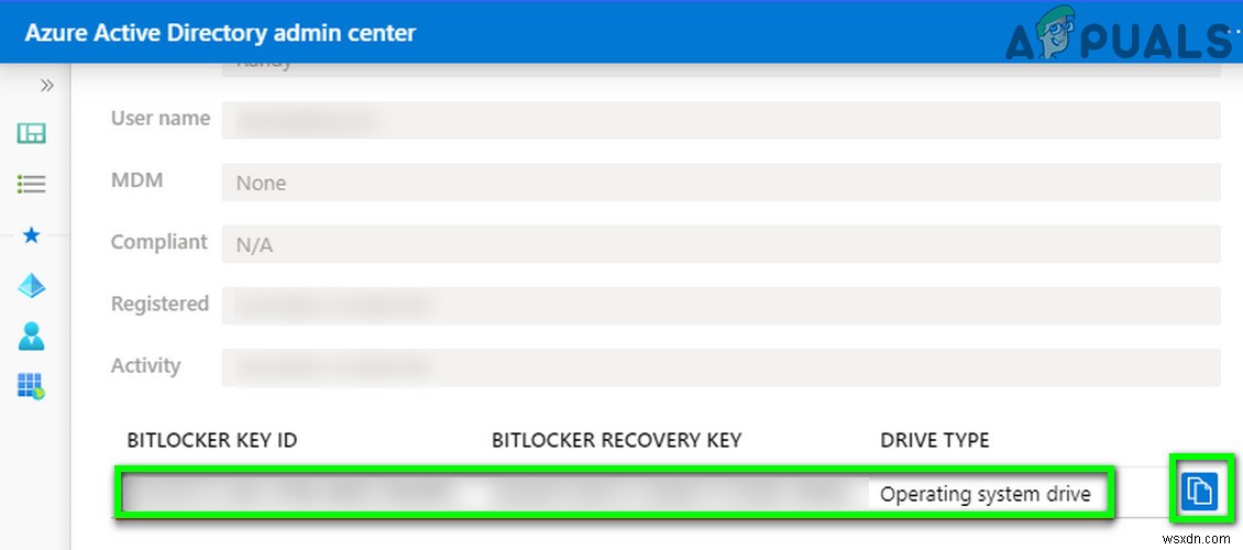 수정:BitLocker 복구 키를 찾을 수 없음 