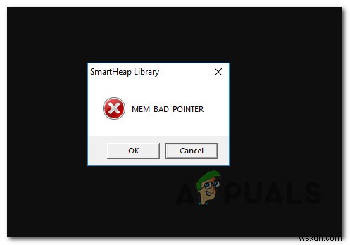 [FIX] MEM_BAD_POINTER / MEM_BAD_POINTER(SmartHeap 라이브러리 팝업)