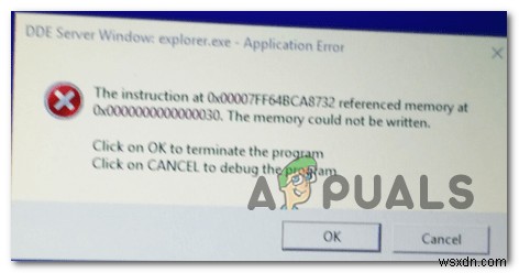 [FIX]  DDE 서버 창:Explorer.exe  응용 프로그램 오류
