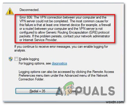 Windows에서 VPN 오류 806(GRE 차단)을 수정하는 방법 