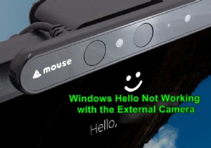외부 카메라에서 Windows Hello를 사용하는 방법 