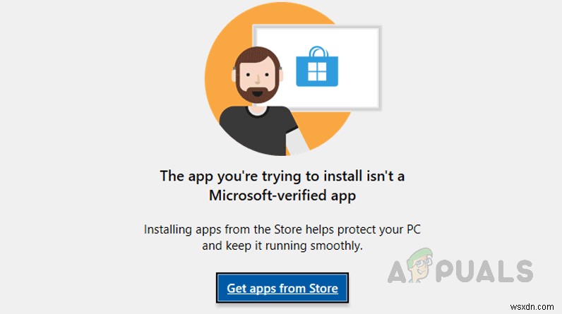 [수정됨] 설치하려는 앱이 Microsoft 인증 앱이 아닙니다. 