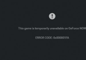 [수정] Nvidia GeForce Now에서 오류 0x000001FA 