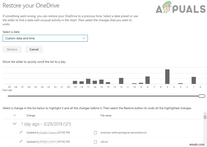 수정:OneDrive 폴더에서 파일을 자동으로 삭제하는 OneDrive 